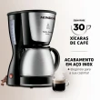 Cafeteira Mondial Dolce Arome 800W Preto/Inox 127V C-37-JI-30X